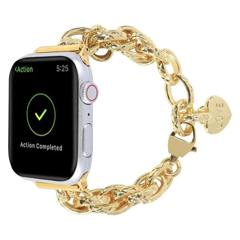 Jewelry Chain Metal Watch Band – Compatible with Apple Watch