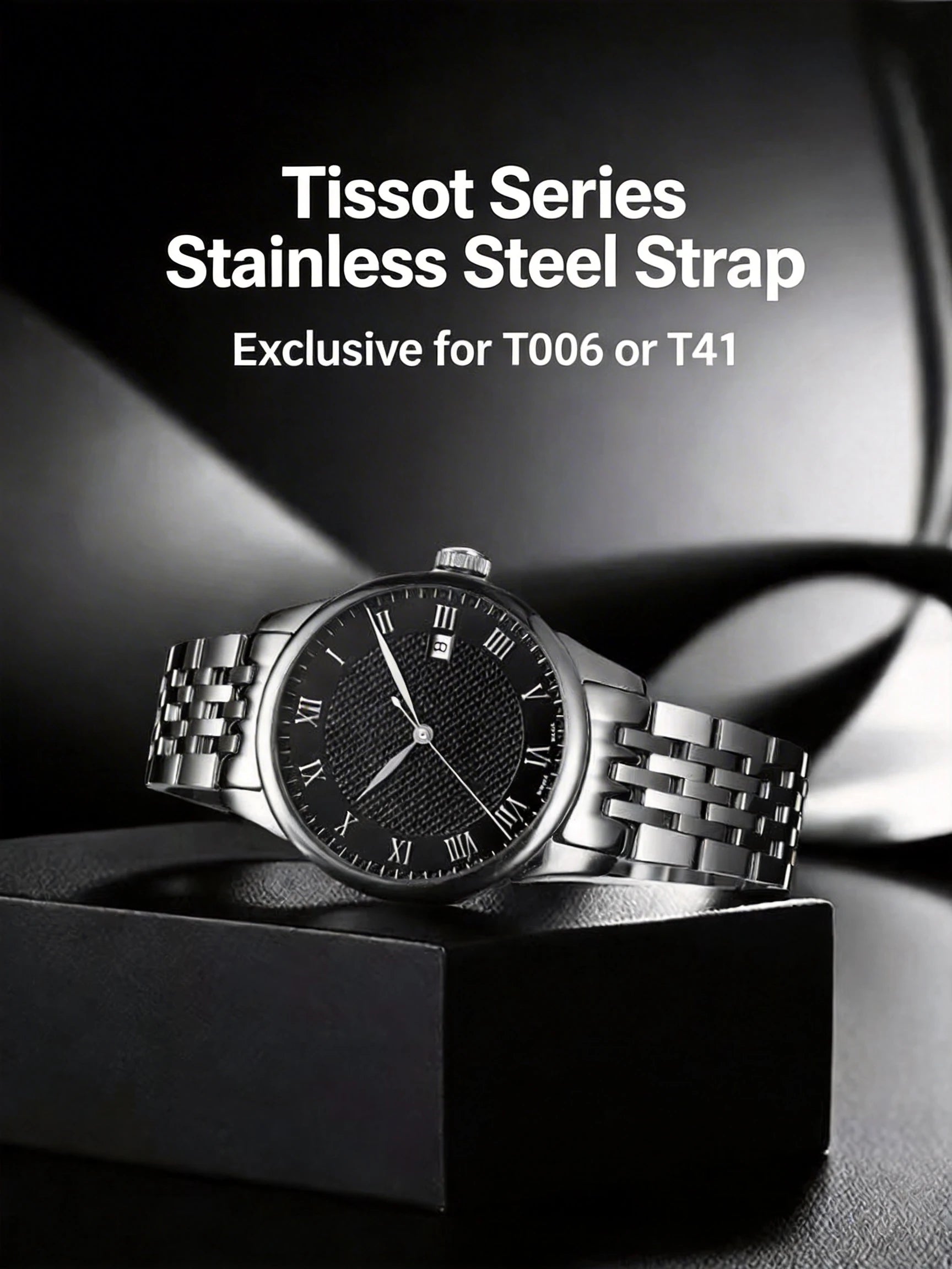 Stainless Steel Dress Watch Bracelet 19mm – Compatible with Le Locle T006 / T41