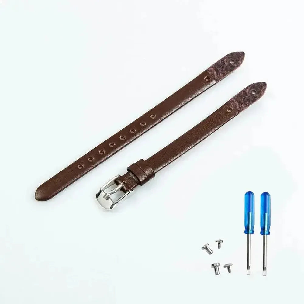 8mm Genuine Leather Watch Strap Compatible with Fossil ES Series-VivaStraps-Viva Timepiece