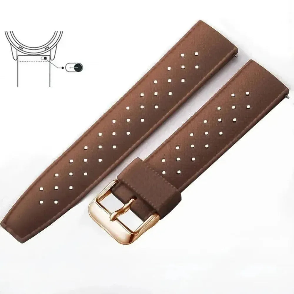 Tropical-Style Quick Release Silicone Watch Strap 18mm / 20mm / 22mm