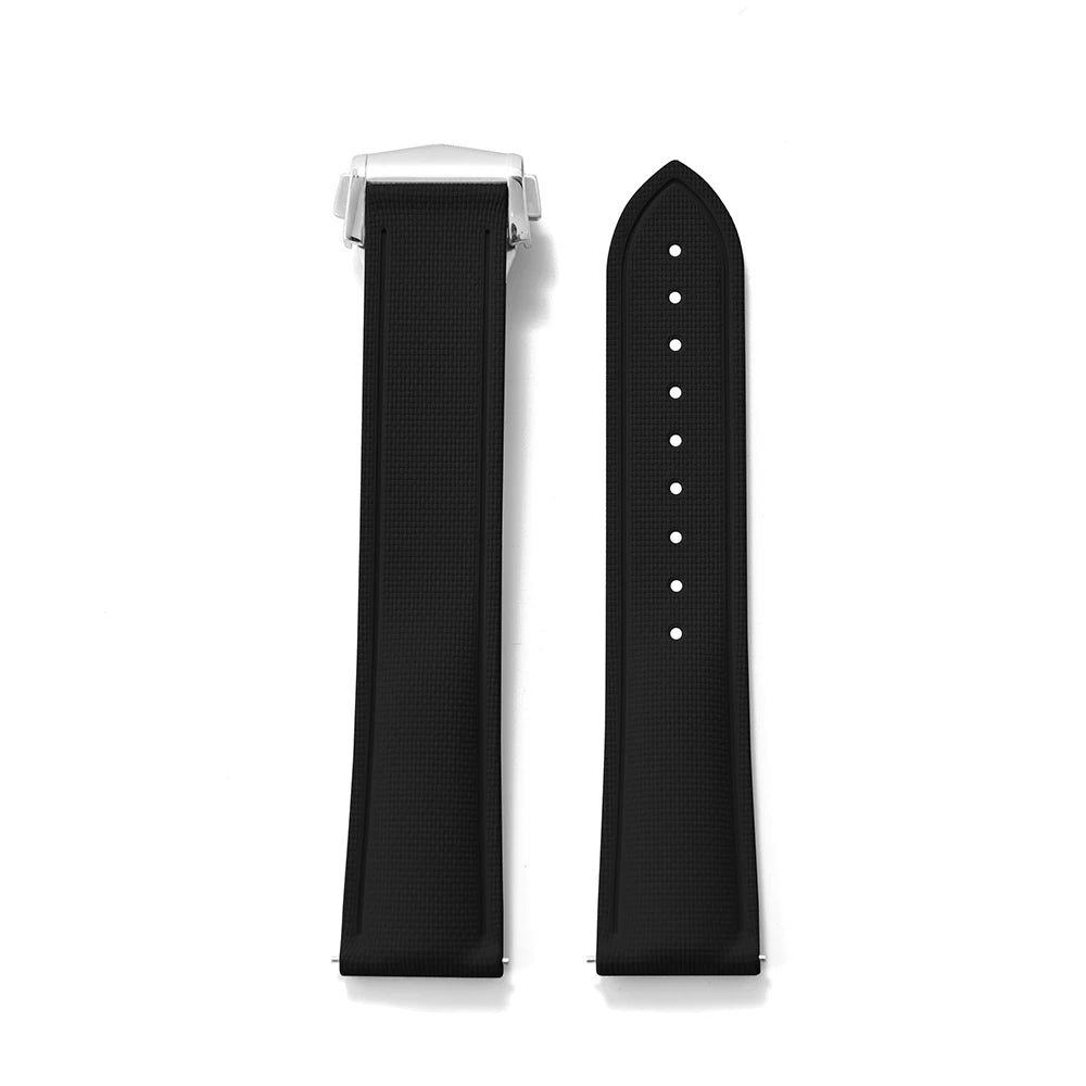 20mm 21mm 22mm FKM Rubber Quick-Release Universal Watch Strap-Straptique-Viva Timepiece