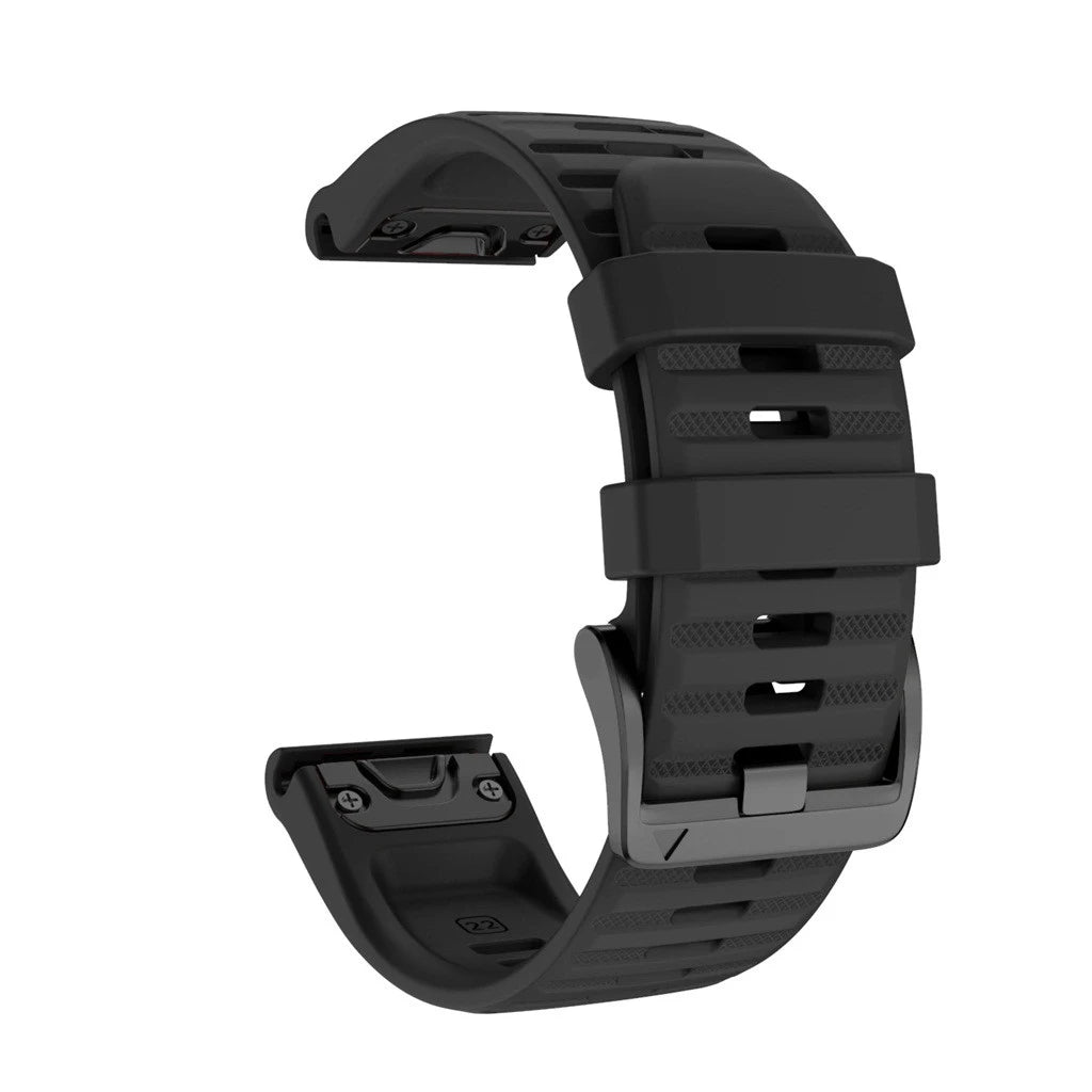 QuickFit Silicone Watch Band Compatible with Garmin Fenix & Epix (22mm / 26mm)