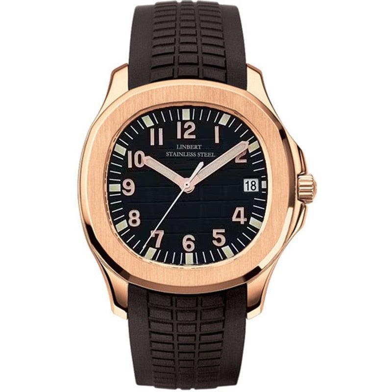 Linbert Aquanaut (Auto) Rose Gold Homage Watches - Watches - Linbert - Viva Timepiece