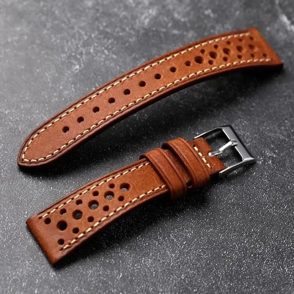 Pueblo Italian Leather Watch Strap – Ventilated Ultra-Thin 18mm to 22mm-VivaStraps-Viva Timepiece