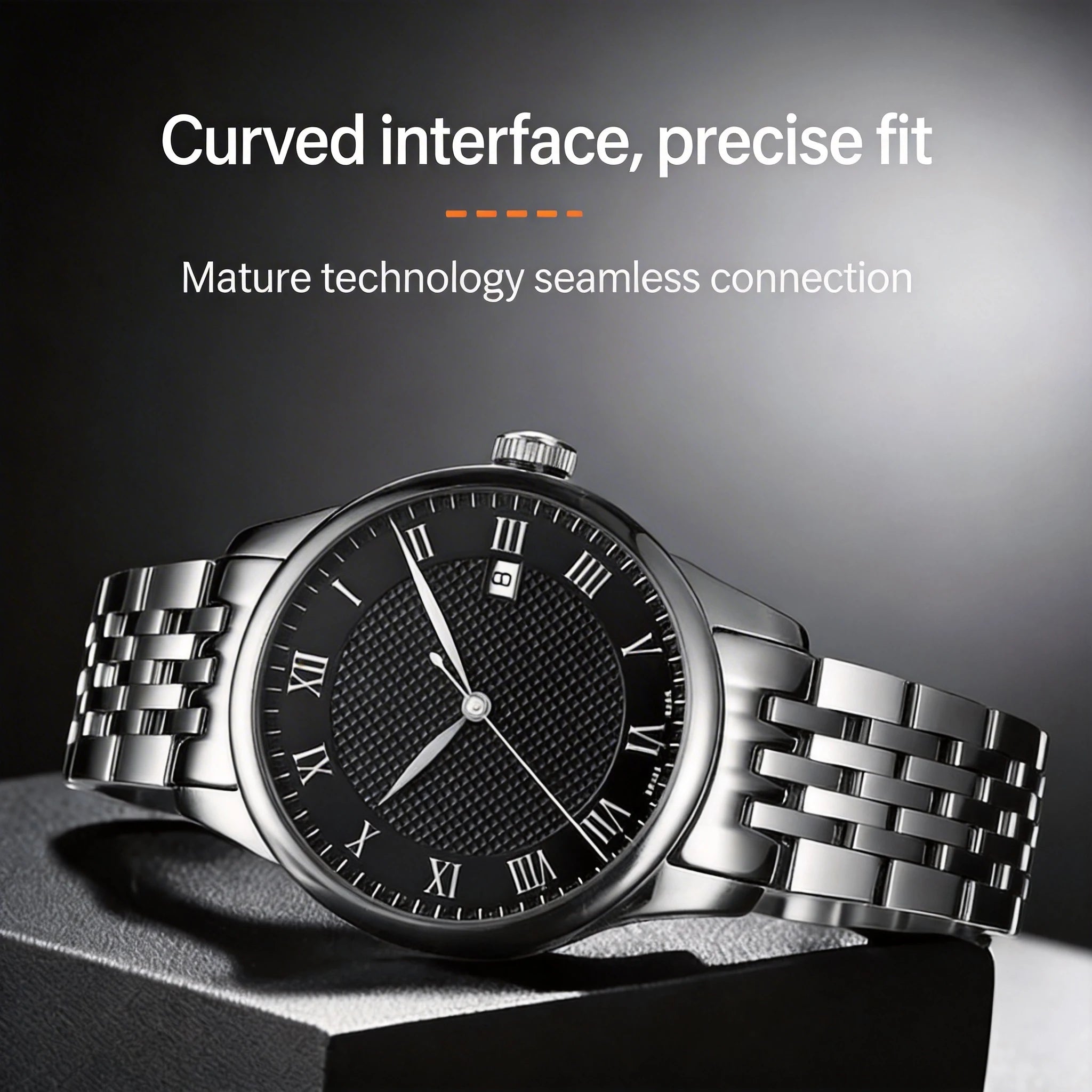 Stainless Steel Dress Watch Bracelet 19mm – Compatible with Le Locle T006 / T41