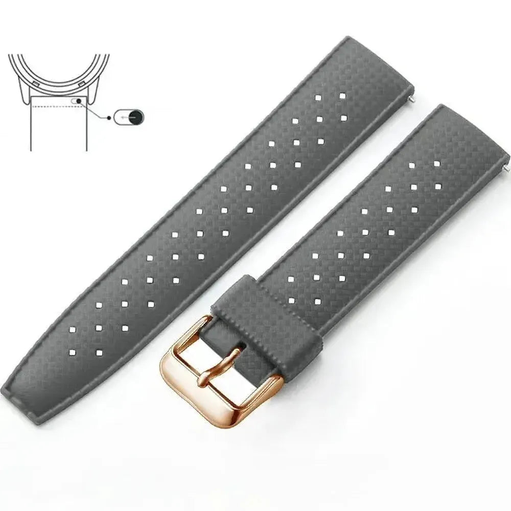 Tropical-Style Quick Release Silicone Watch Strap 18mm / 20mm / 22mm