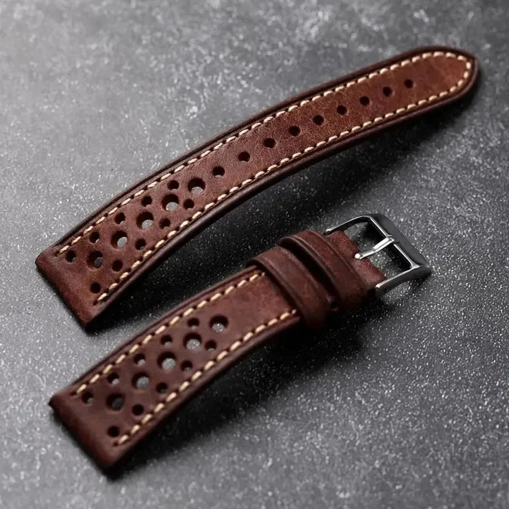 Pueblo Italian Leather Watch Strap – Ventilated Ultra-Thin 18mm to 22mm-VivaStraps-Viva Timepiece