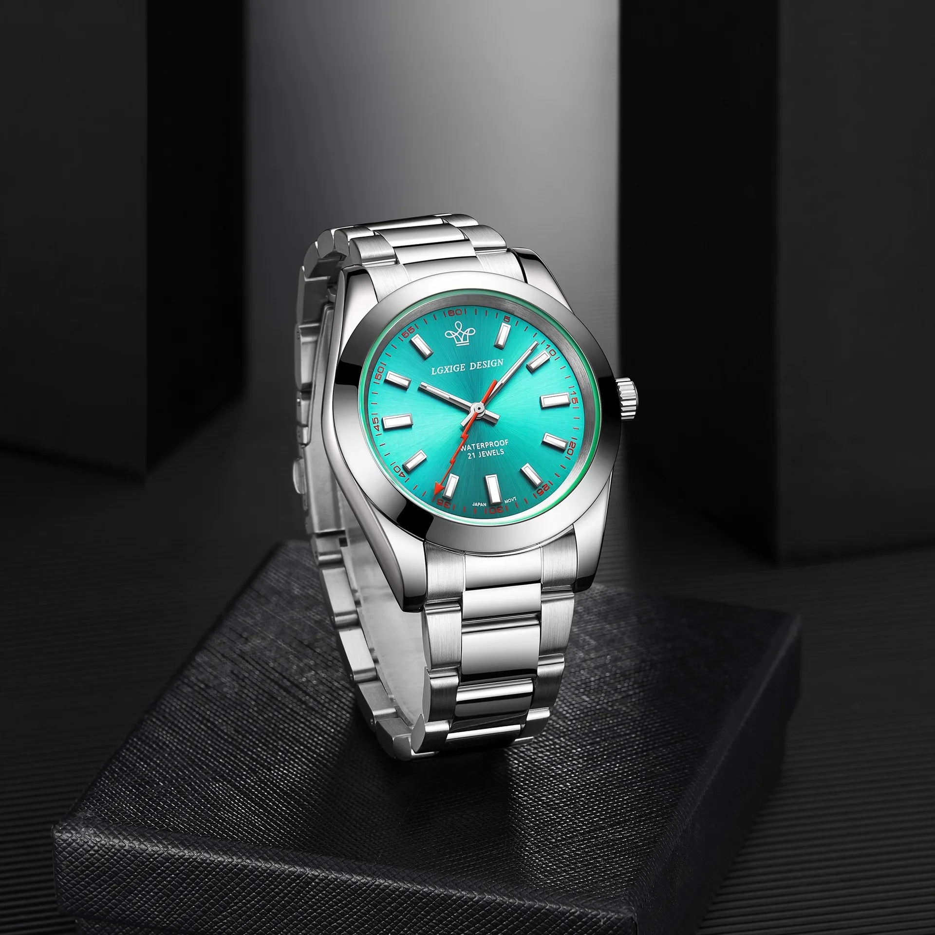 LGXIGE 40mm Quartz Classic Watch – Stainless Steel, Hardlex Crystal-LGXIGE-Viva Timepiece