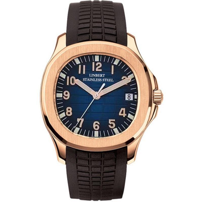 Linbert Aquanaut (Auto) Rose Gold Homage Watches - Watches - Linbert - Viva Timepiece