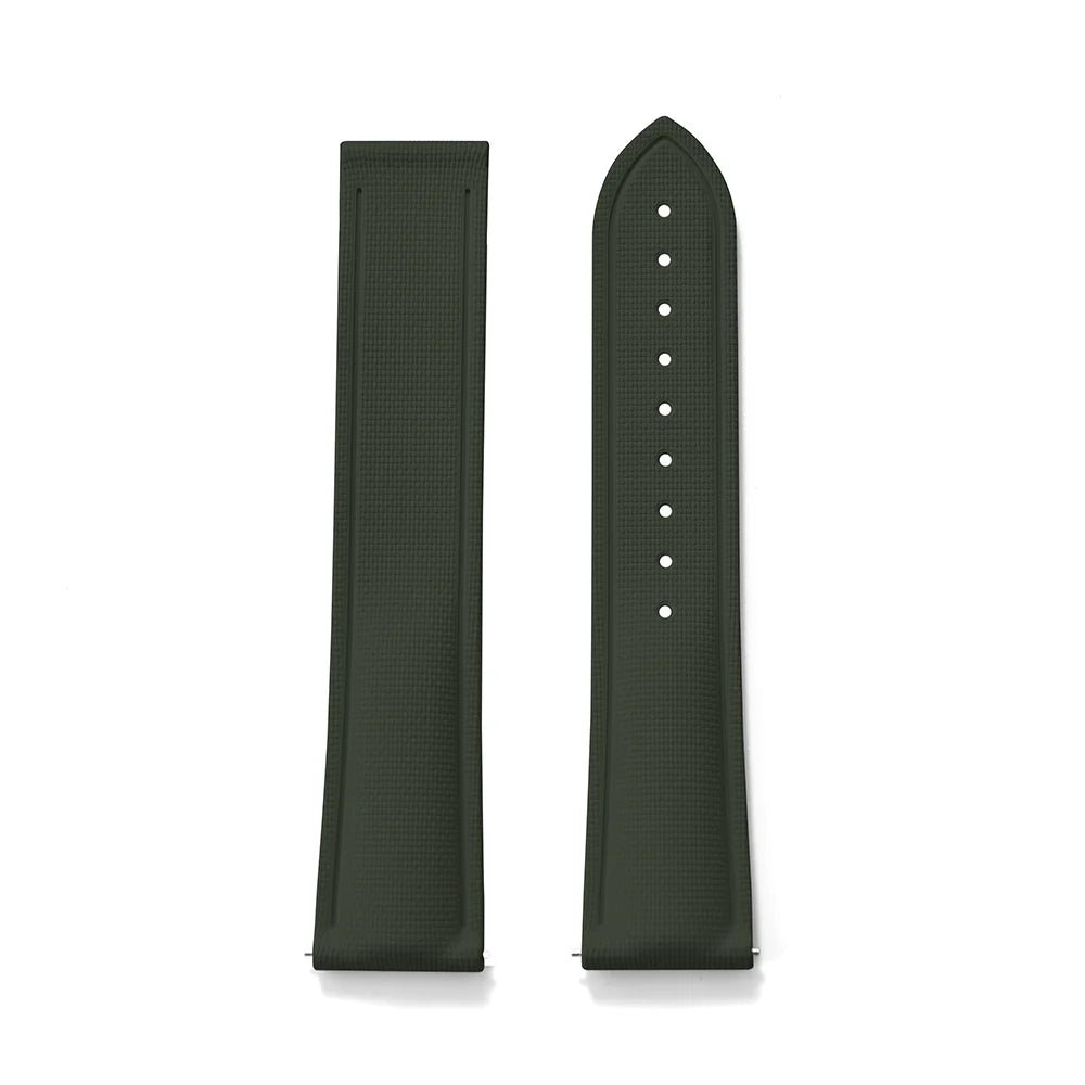 20mm 21mm 22mm FKM Rubber Quick-Release Universal Watch Strap-Straptique-Viva Timepiece