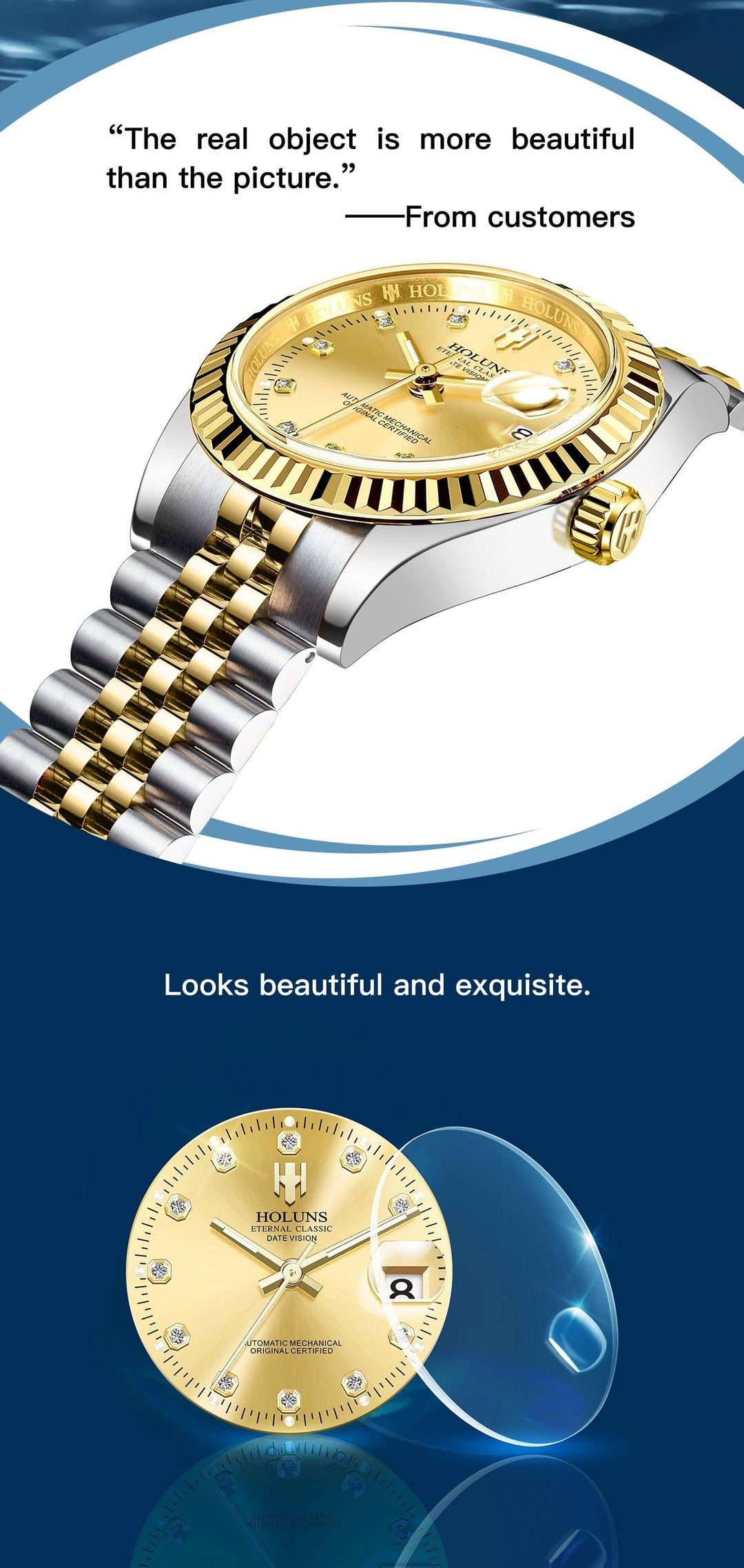 Holuns Datejust 41 Jewels Jubilee Homage Watches - Watches - Holuns - Viva Timepiece