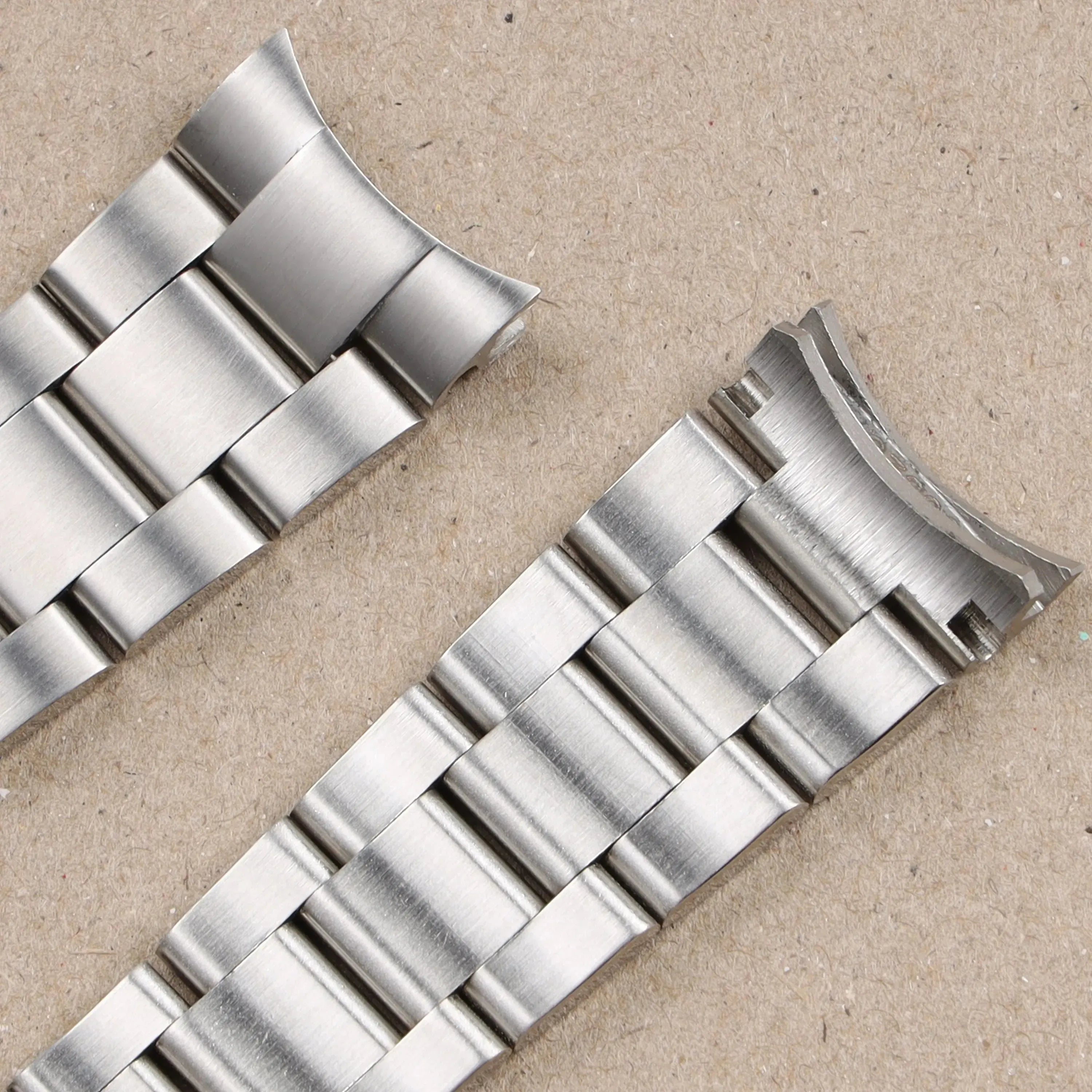 Matte & Polished Bracelet 904L Stainless Steel Watch Band with Glidelock Clasp – 20mm / 21mm-ChronoCraft-Viva Timepiece