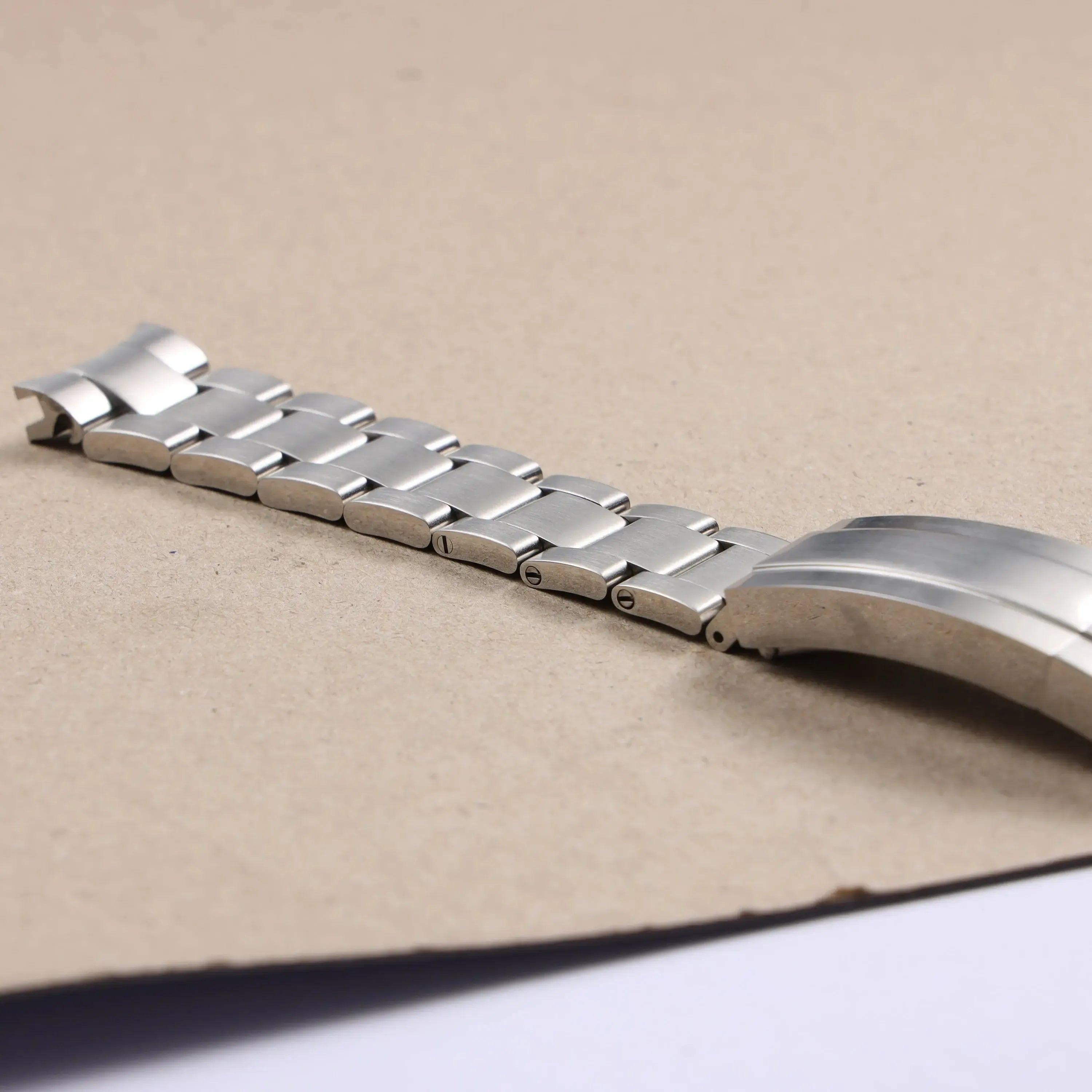 Matte & Polished Bracelet 904L Stainless Steel Watch Band with Glidelock Clasp – 20mm / 21mm-ChronoCraft-Viva Timepiece