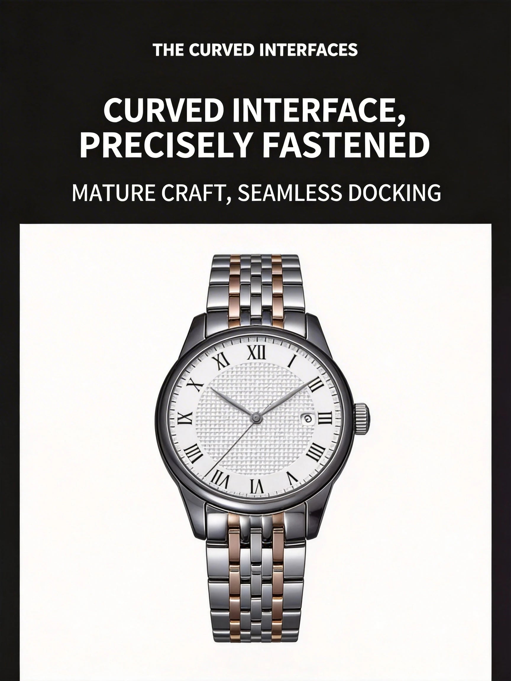Stainless Steel Dress Watch Bracelet 19mm – Compatible with Le Locle T006 / T41