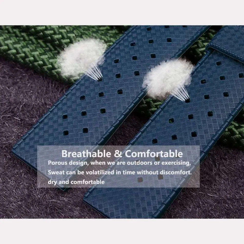 Tropical-Style Quick Release Silicone Watch Strap 18mm / 20mm / 22mm