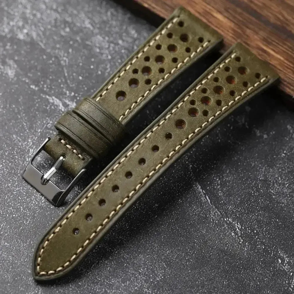 Pueblo Italian Leather Watch Strap – Ventilated Ultra-Thin 18mm to 22mm-VivaStraps-Viva Timepiece