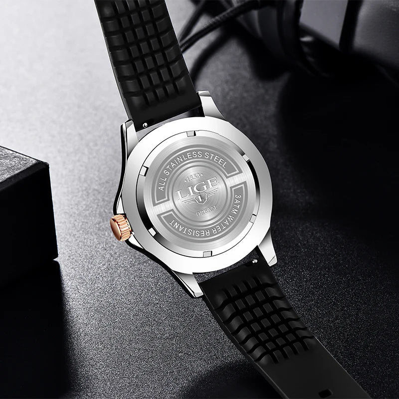 LIGE 8936 Men's Quartz Sport Watch – 3BAR Luminous Date