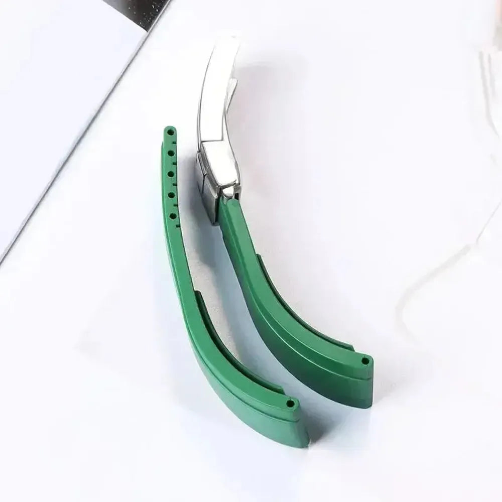 20mm Curved-End TPU Rubber Watch Strap with Deployment Clasp – Premium Fit for Sport Watches-Straptique-Viva Timepiece