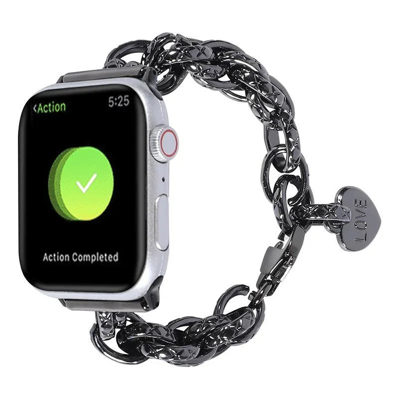 Jewelry Chain Metal Watch Band – Compatible with Apple Watch
