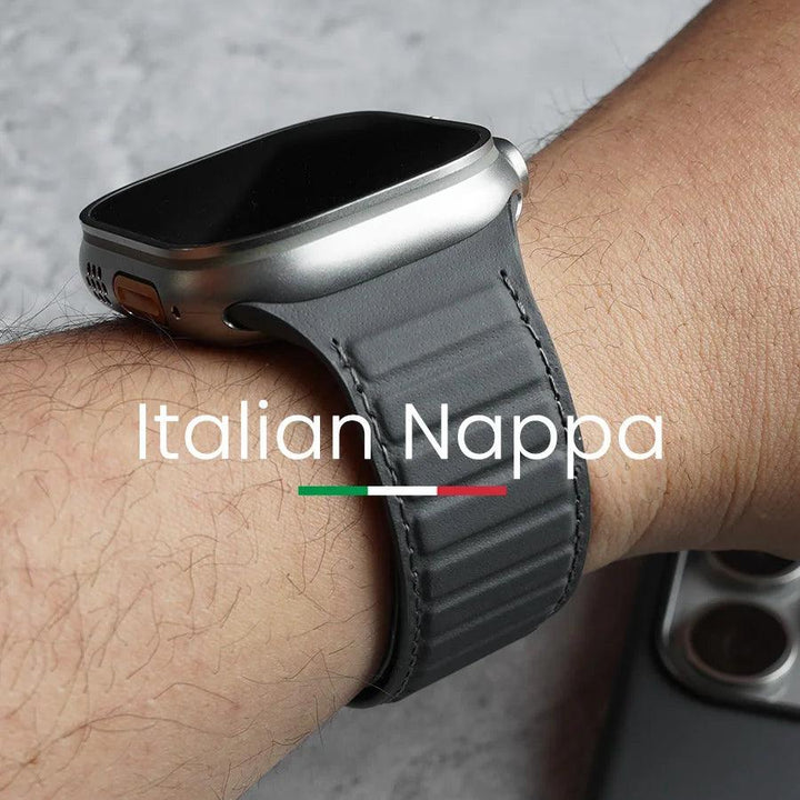Premium Italian Nappa Magnetic Leather Strap for Apple Watch - Viva Timepiece