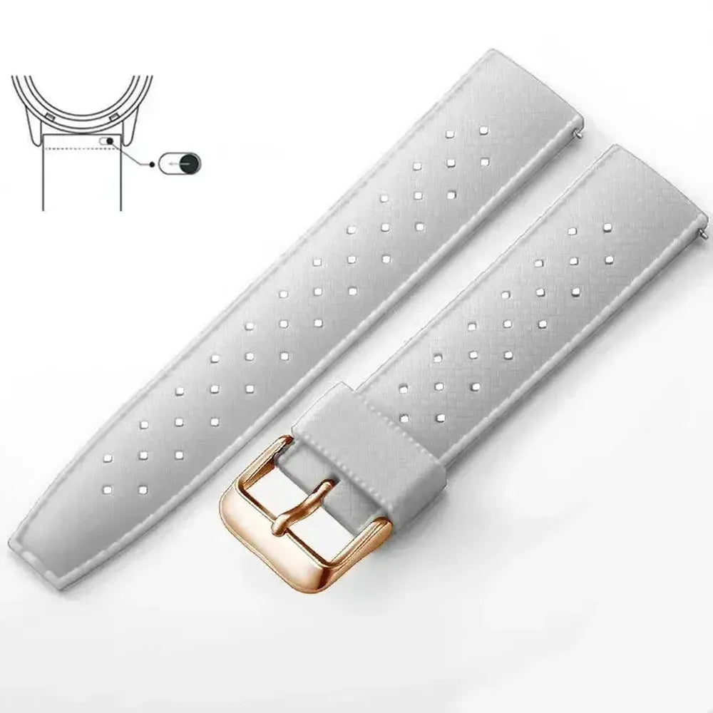 Tropical-Style Quick Release Silicone Watch Strap 18mm / 20mm / 22mm