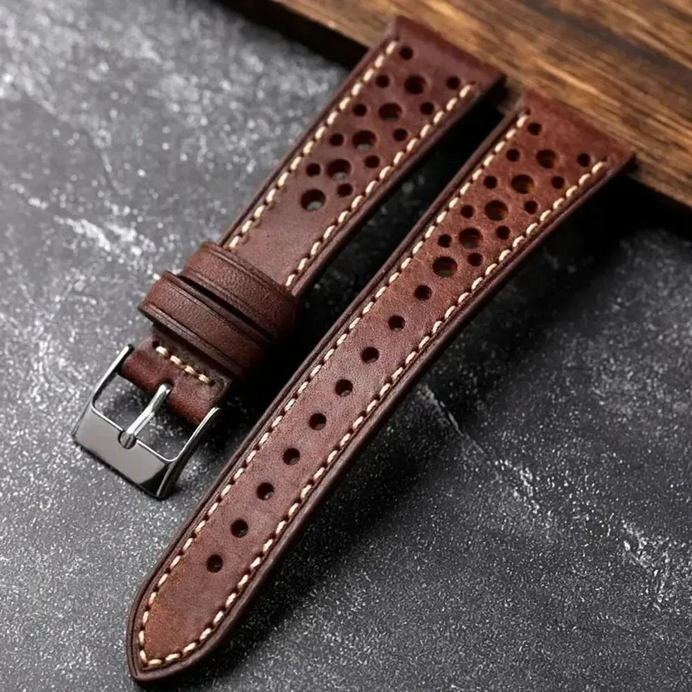 Pueblo Italian Leather Watch Strap – Ventilated Ultra-Thin 18mm to 22mm-VivaStraps-Viva Timepiece