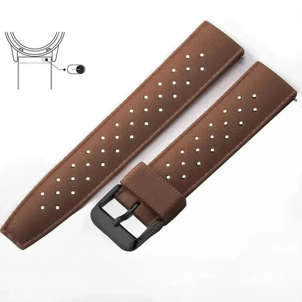 Tropical-Style Quick Release Silicone Watch Strap 18mm / 20mm / 22mm