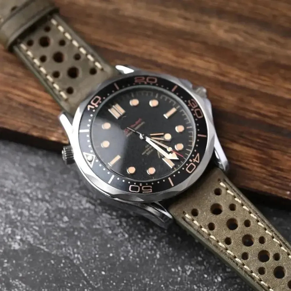 Pueblo Italian Leather Watch Strap – Ventilated Ultra-Thin 18mm to 22mm-VivaStraps-Viva Timepiece