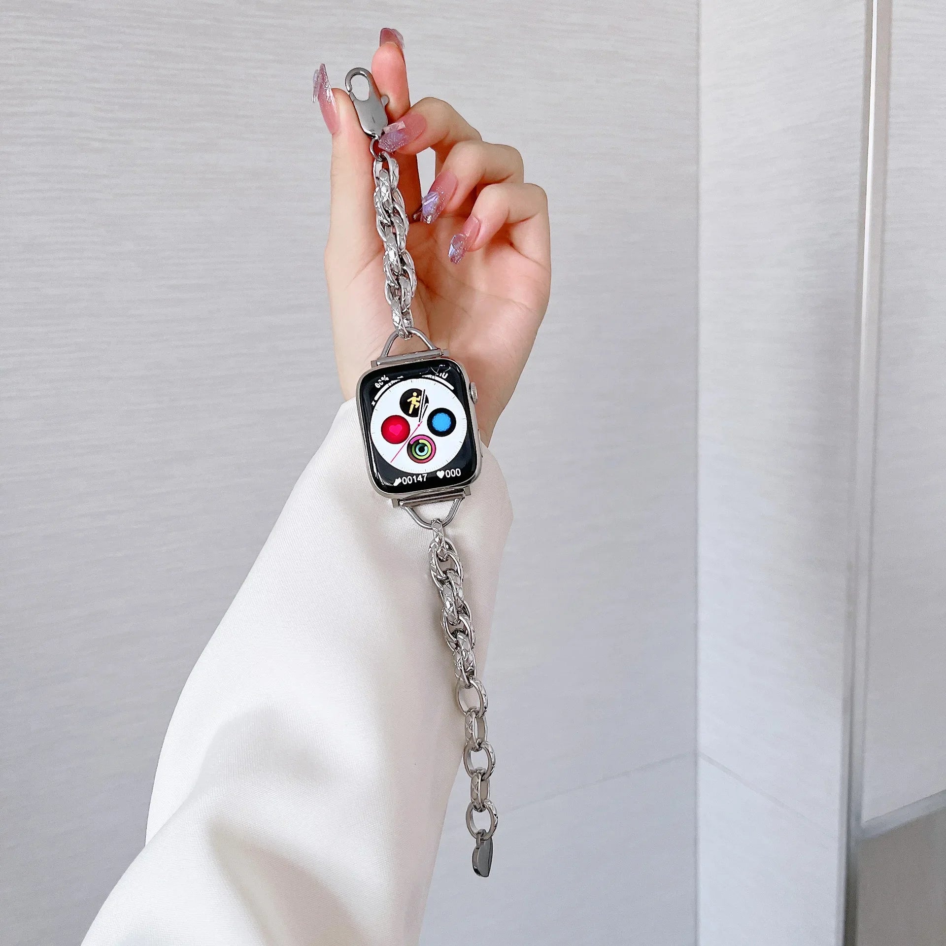 Jewelry Chain Metal Watch Band – Compatible with Apple Watch