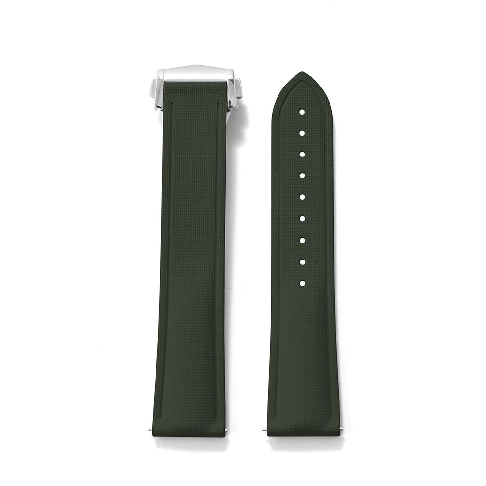 20mm 21mm 22mm FKM Rubber Quick-Release Universal Watch Strap-Straptique-Viva Timepiece
