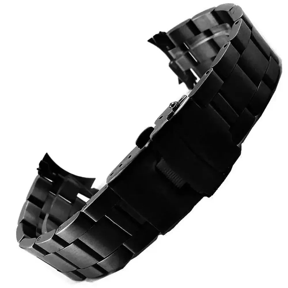 Solid Stainless Steel Curved End Watch Band 20mm 22mm for Seiko SKX007 SKX009 SKX011-ChronoCraft-Viva Timepiece