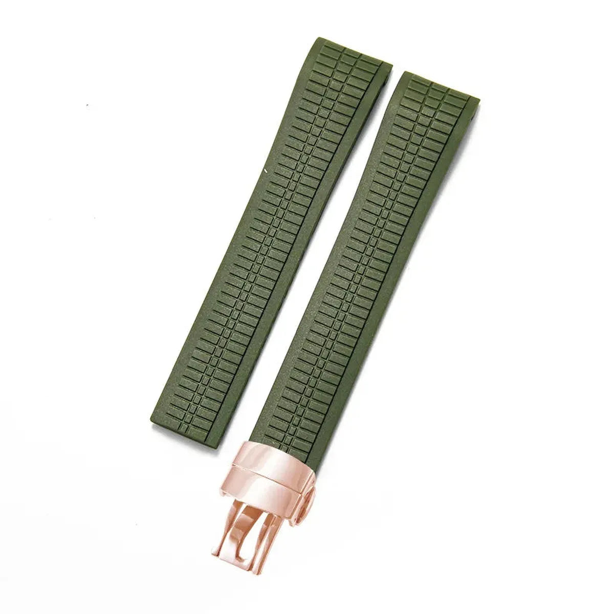 Silicone Rubber Watch Strap 21mm – Compatible with Patek Philippe Aquanaut 5164/5167