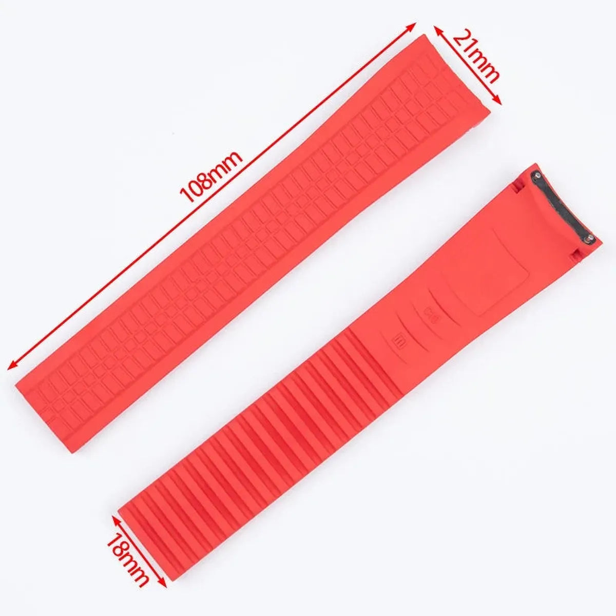 Silicone Rubber Watch Strap 21mm – Compatible with Patek Philippe Aquanaut 5164/5167