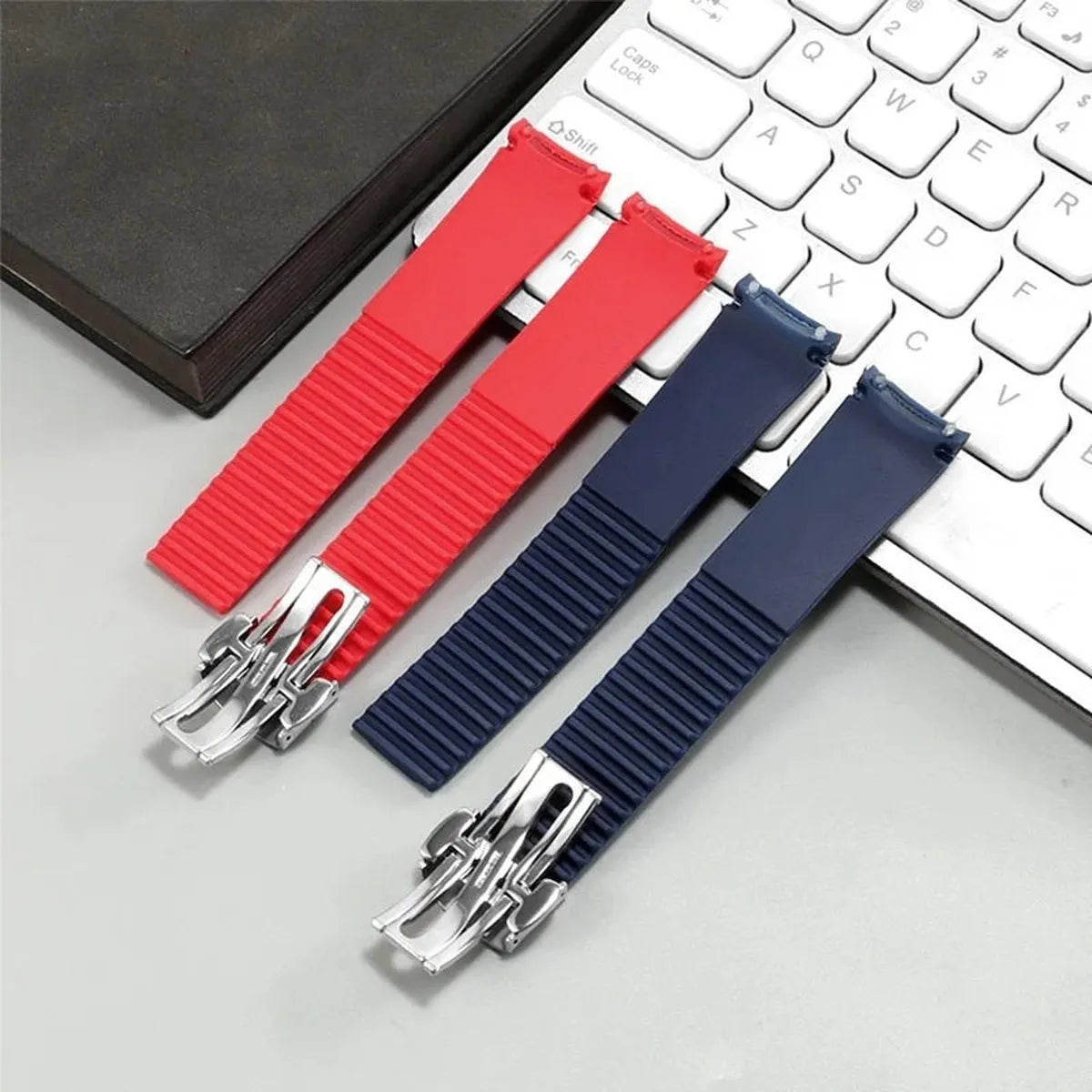 Silicone Rubber Watch Strap 21mm – Compatible with Patek Philippe Aquanaut 5164/5167