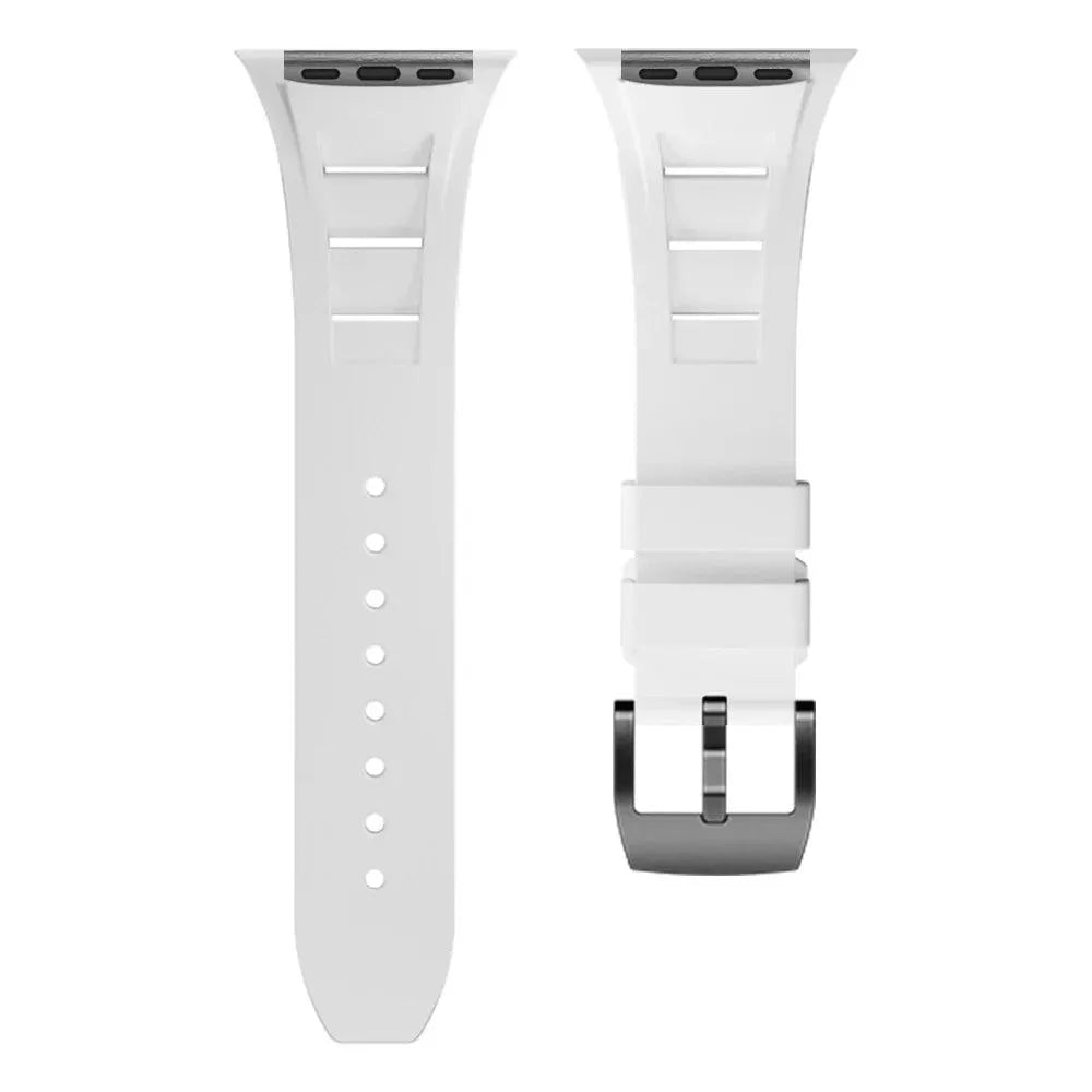 Soft Silicone Sport Strap with Pin or Butterfly Buckle Compatible with Apple Watch 42–49mm