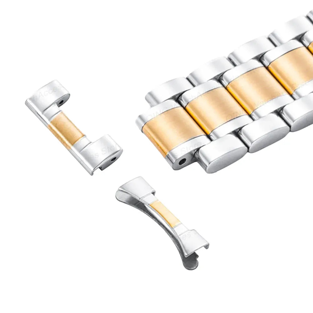 Solid Stainless Steel Watch Band Compatible with 12–24mm Watches – Butterfly Clasp-ChronoCraft-Viva Timepiece