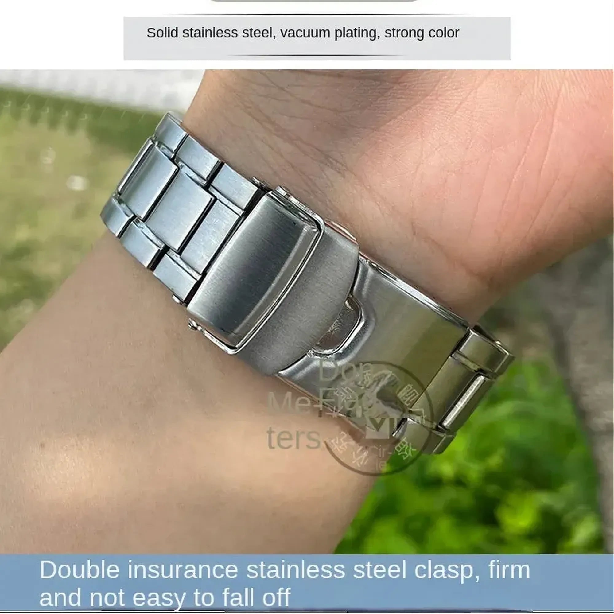 Solid Stainless Steel Watch Band 22mm – Compatible with Turtle Series-ChronoCraft-Viva Timepiece