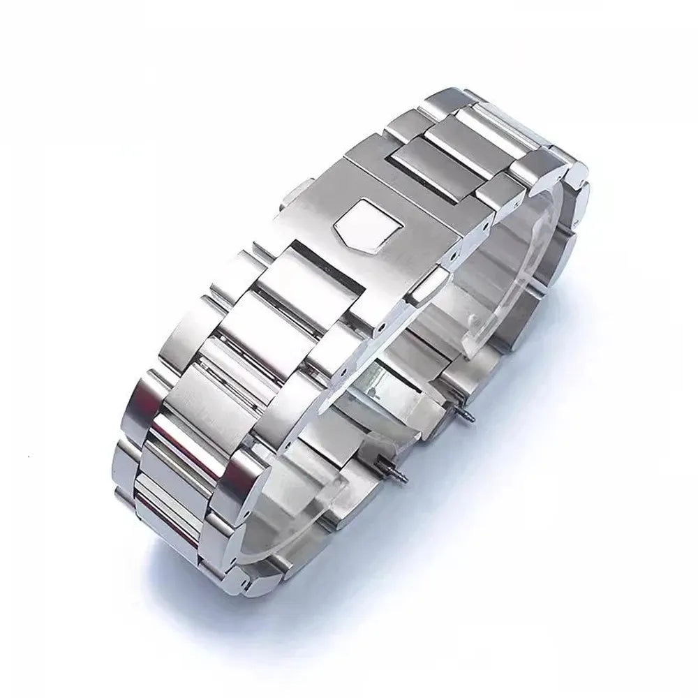 Stainless Steel Curved-End Watch Band 22mm – Compatible with TAG Heuer Carrera CBN2A1D-ChronoCraft-Viva Timepiece