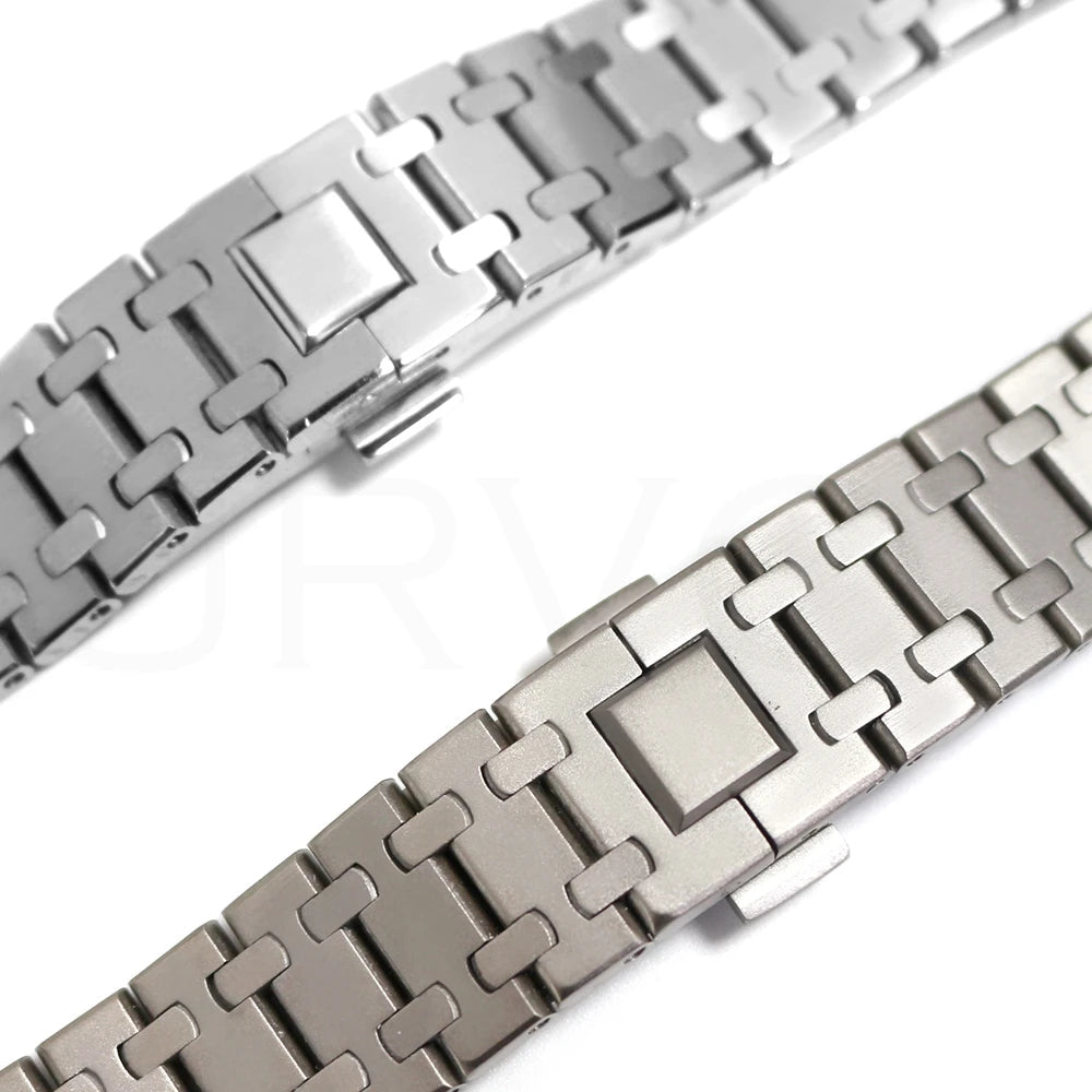 Stainless Steel Integrated-Link Watch Band Compatible with Apple Watch 44mm / 45mm / 49mm