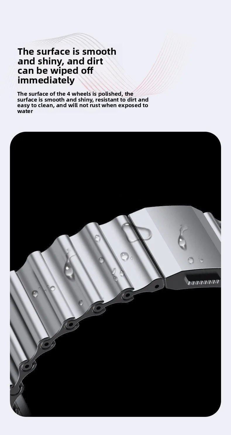 Stainless Steel Magnetic Band Compatible with Apple Watch 42mm–49mm