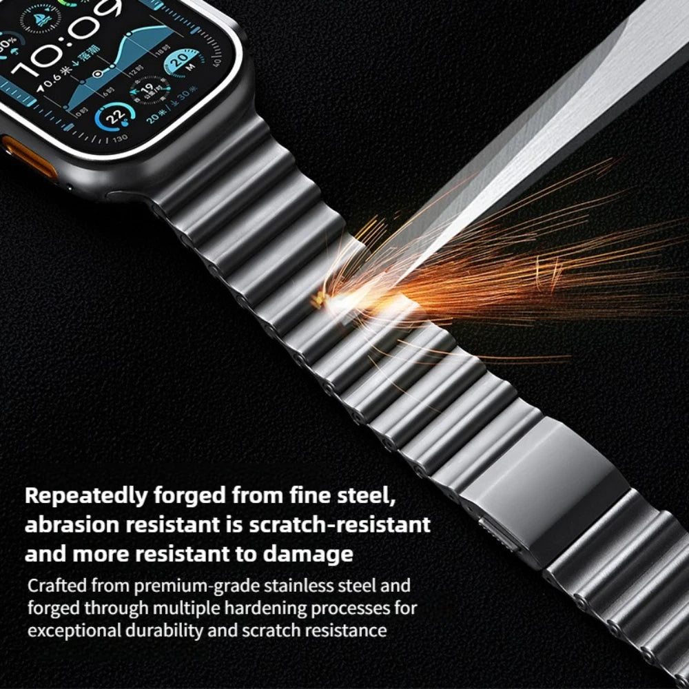 Stainless Steel Magnetic Band Compatible with Apple Watch 42mm–49mm