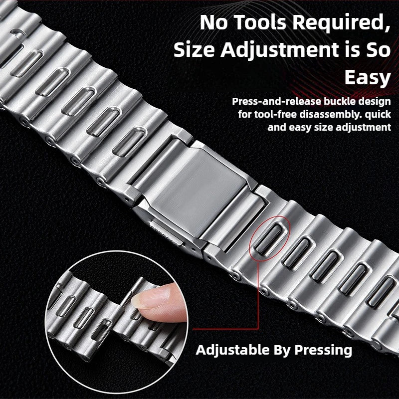 Stainless Steel Magnetic Band Compatible with Apple Watch 42mm–49mm