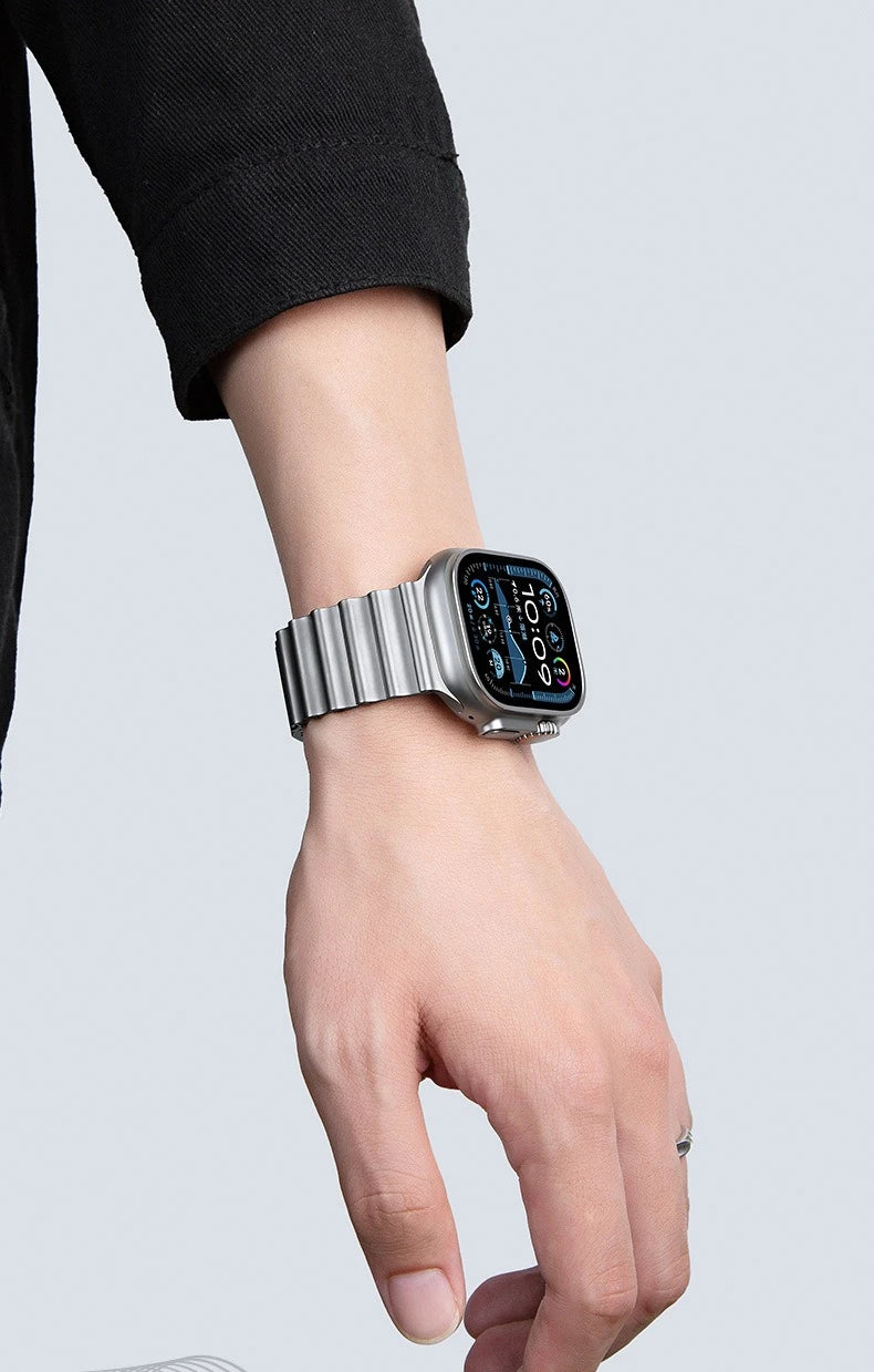 Stainless Steel Magnetic Band Compatible with Apple Watch 42mm–49mm