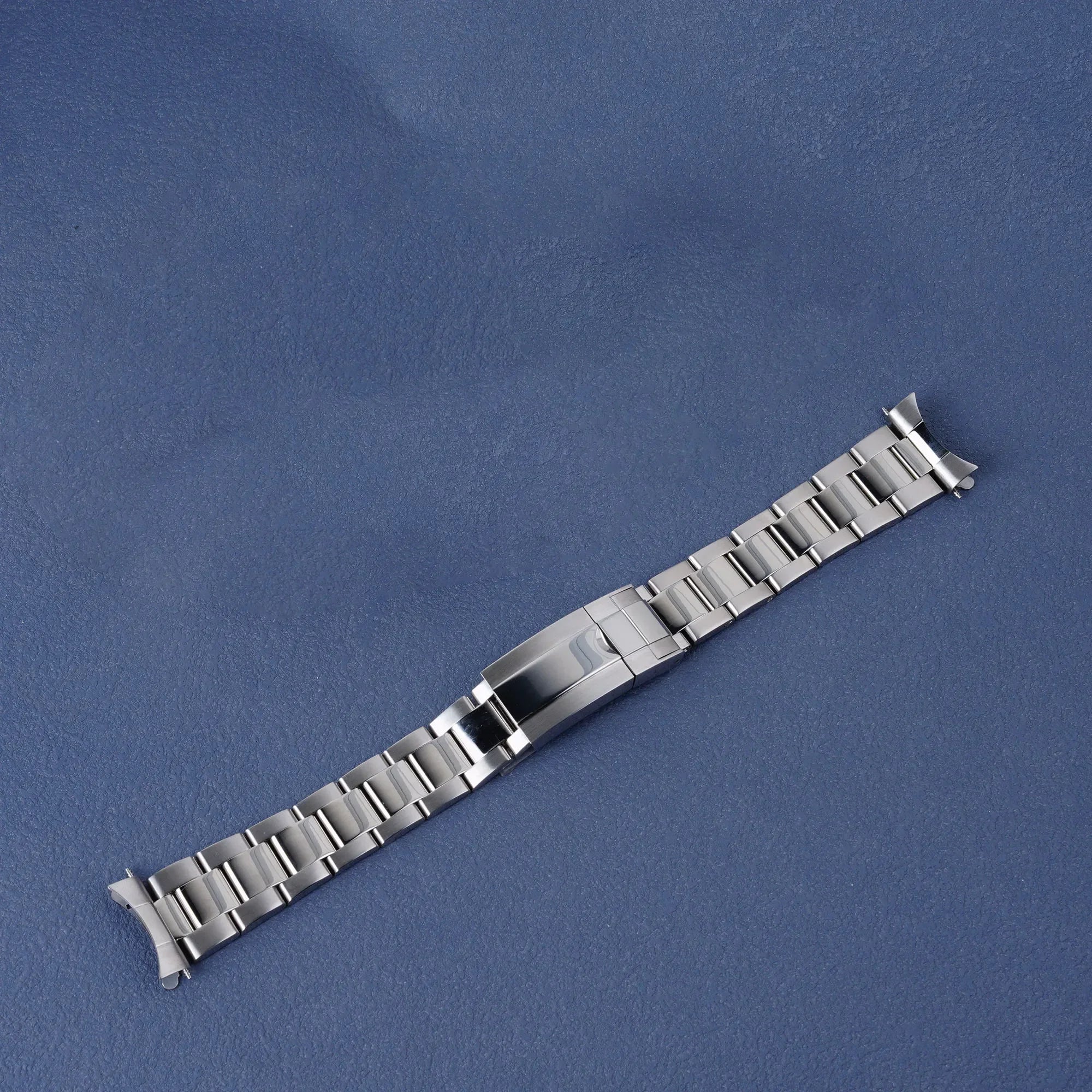 Stainless Steel Oyster-Style Watch Band Compatible with 21mm Watches – Deployment Clasp-ChronoCraft-Viva Timepiece