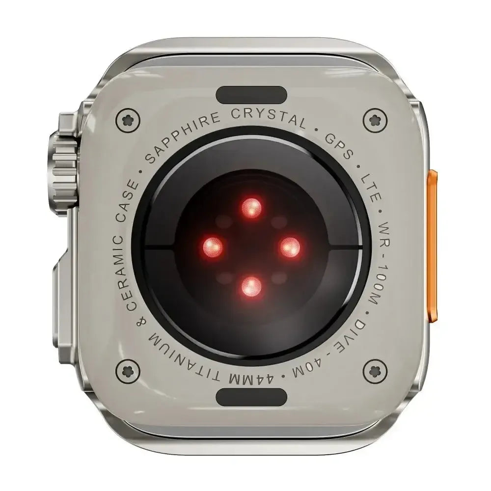 Stainless Steel Rugged Metal Case for Apple Watch – Compatible with Series 4–11 & Ultra Models (44mm / 45mm / 49mm)