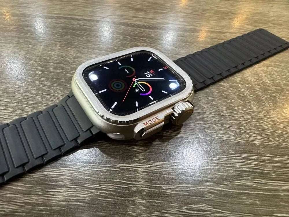 Stainless Steel Rugged Metal Case for Apple Watch – Compatible with Series 4–11 & Ultra Models (44mm / 45mm / 49mm)