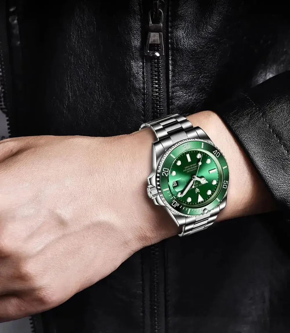 Sub-Date 41 Automatic Diver Watch – Sapphire Ceramic Bezel-LIGE-Viva Timepiece