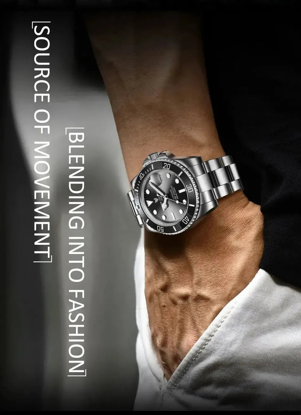 Sub-Date 41 Automatic Diver Watch – Sapphire Ceramic Bezel-LIGE-Viva Timepiece