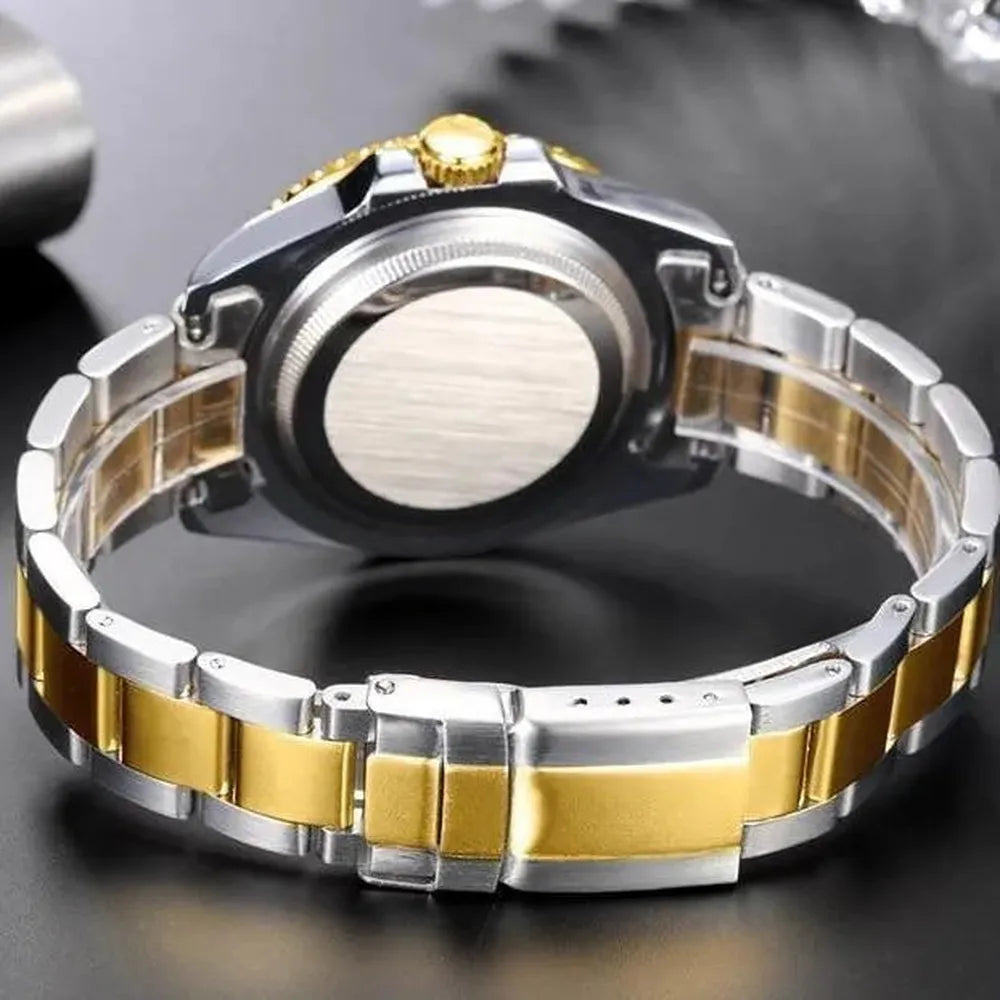Sub-Date Automatic Diver Watch – Steel Bracelet 40mm-Paulareis-Viva Timepiece