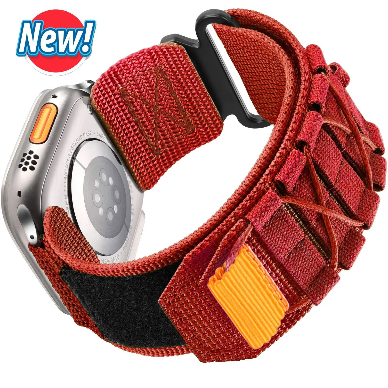 Tactical Alpine Loop Sport Bracelet Universal Apple Watch Band Red - Viva Timepiece | Viva Timepiece